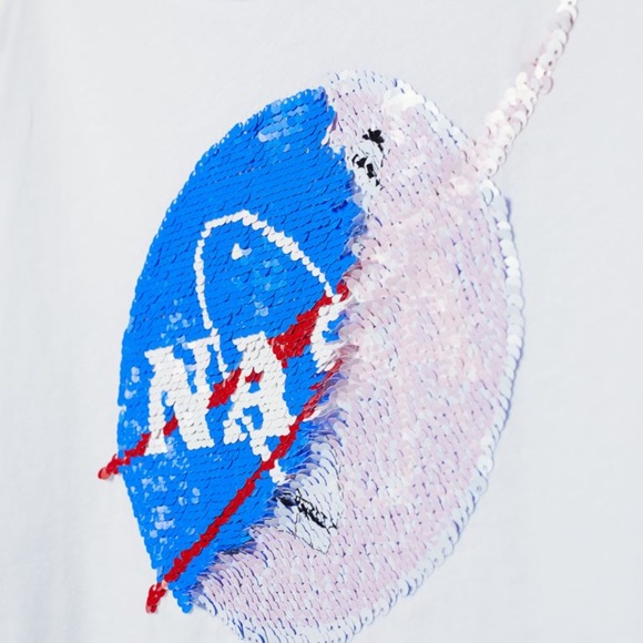 NASA Reverse Sequin Graphic Tee - Picture 2 of 9